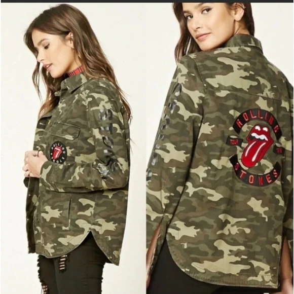 Forever 21 | Jackets & Coats | The Rolling Stones Band X 
